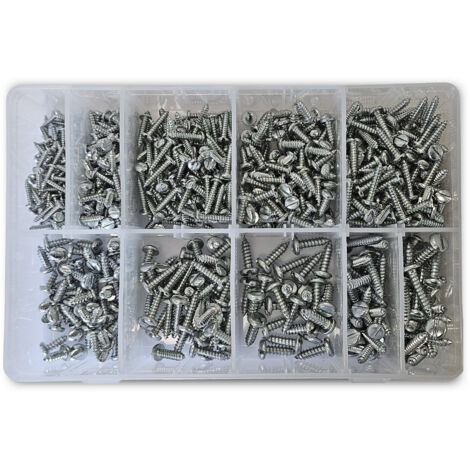 Coffret de 800 vis a tole - 10 dimensions