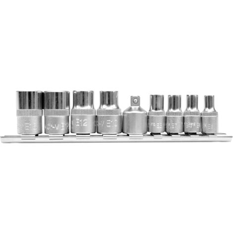 COFFRET DE 9 CLÉS À DOUILLE TORX E5-E16 - YT-0520