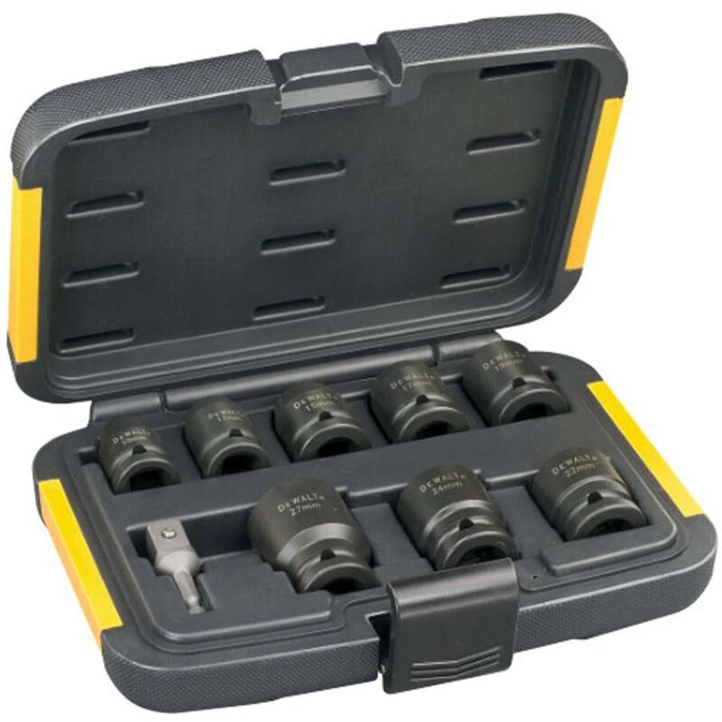 Dewalt - Accessoires - Jeu de clés à douille 9 pièces DT7507