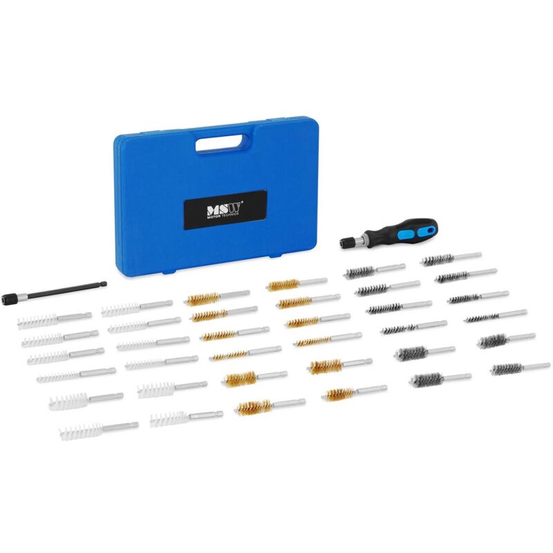 Coffret De Brosses Pour Nettoyage Siège / Puits D'Injecteurs / Bougies 38 pièces