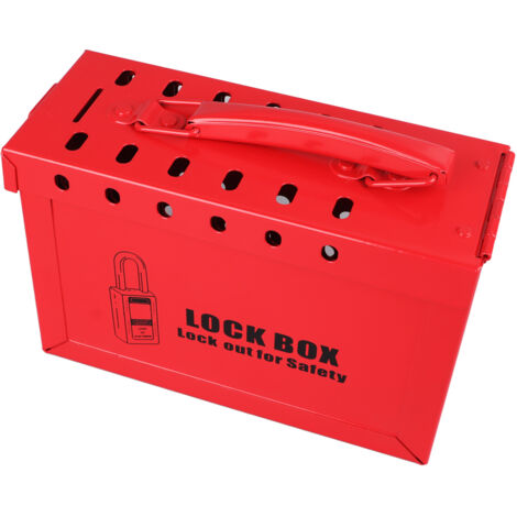 Coffret de cadenas LOTO robuste 12 trous portable résistant aux chocs