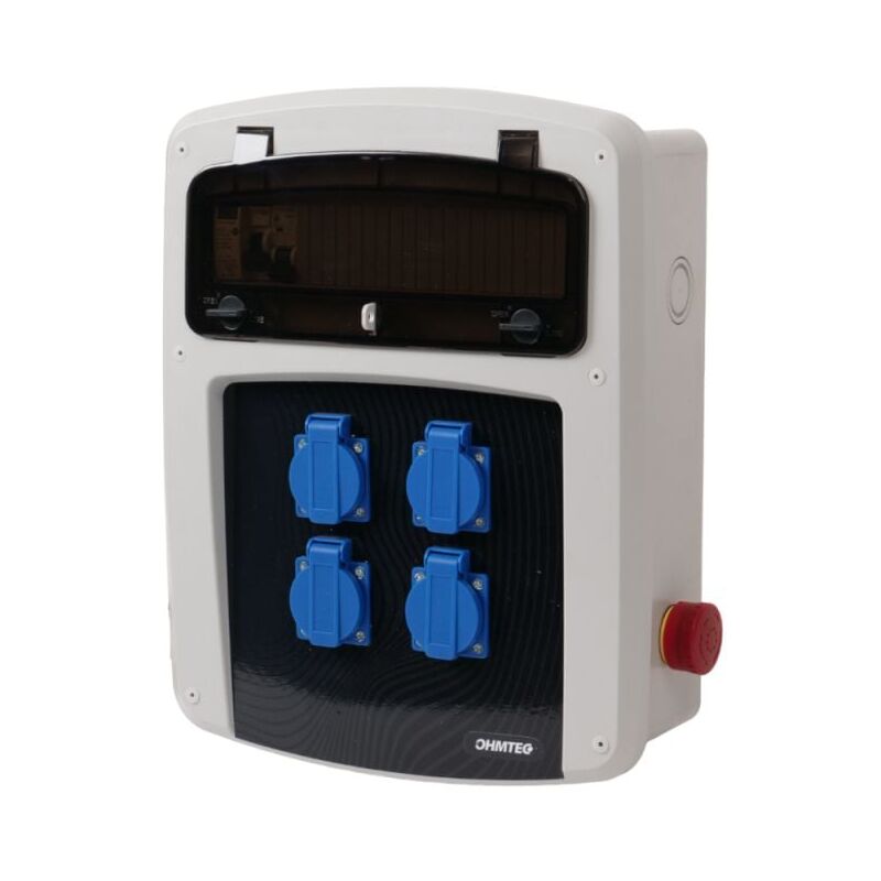 Coffret de Chantier avec 4 Prises Monophasées Nalto