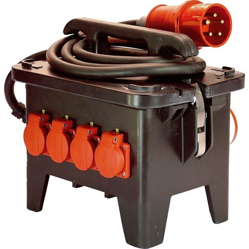 M2 cee mobiler Baustellen-Stromverteiler 400V/32A/max. 22kW IP44