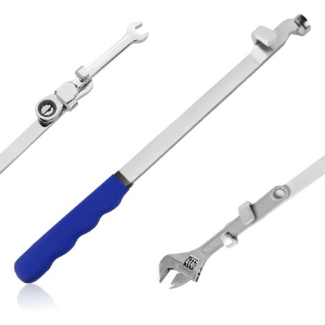 Coffret de clés à cliquet décalées avec adaptateurs 1/2", 1/4" et 3/8" rallonge décalée (B) B -