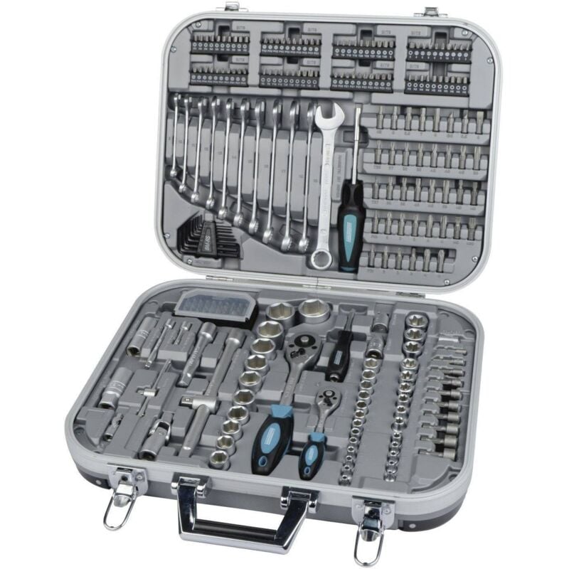 Jeu de clés à douille métrique 1/4 (6.3 mm), 1/2 (12.5 mm) 232 pièces M98450 - Brüder Mannesmann