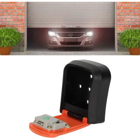 Coffret de clés mural ABS Boîte à clés imperméable coffret à combinaison 4 chiffres capacité 5 clés