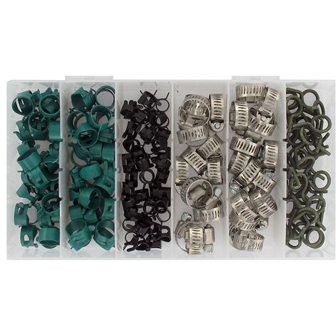 Coffret de colliers élastiques à visser - 160 pièces