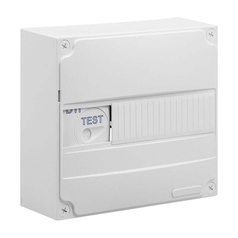 Coffret de communication bati start s - 1R/4 RJ45 GRD2TV/DTI quad/tv 2S : Solution compacte jusqu'à 1 Gbit/s de débit Ethernet, 4 ports RJ45, et une