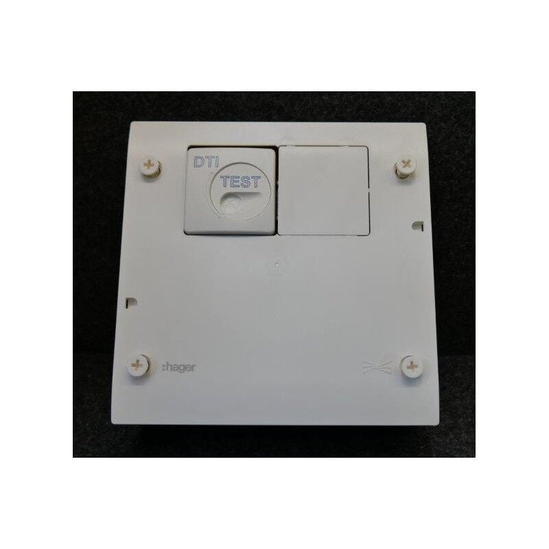 Coffret de communication équipé Tél / tv 250x250x103mm pose saillie - encastrée Hager