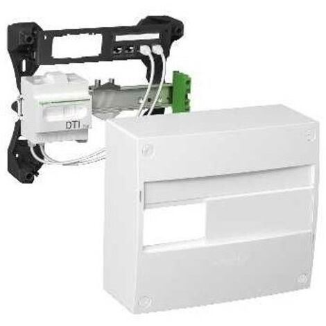 Coffret de communication Resi9  grade 2 4 RJ45 catégorie 6 - Schneider Electric