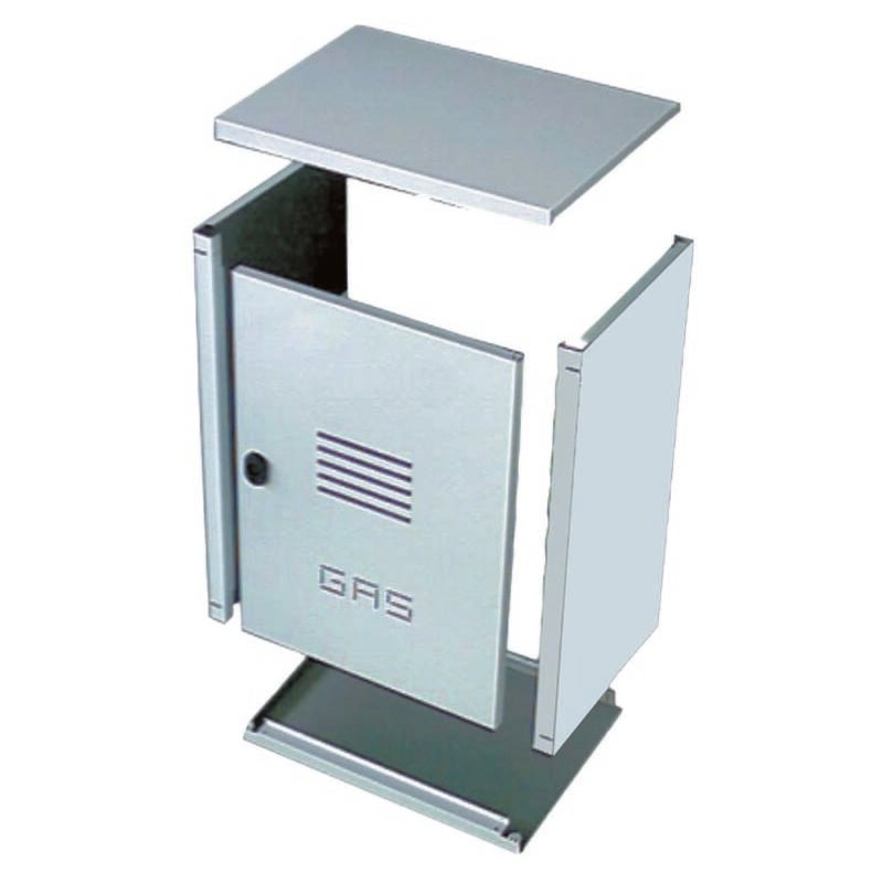 Ferrari Srl - Coffret de compteur de gaz en acier inoxydable h50 l30 p24