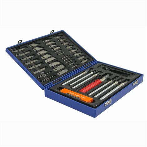 Coffret cutter scalpel de précision + 6 lames différentes - 409038