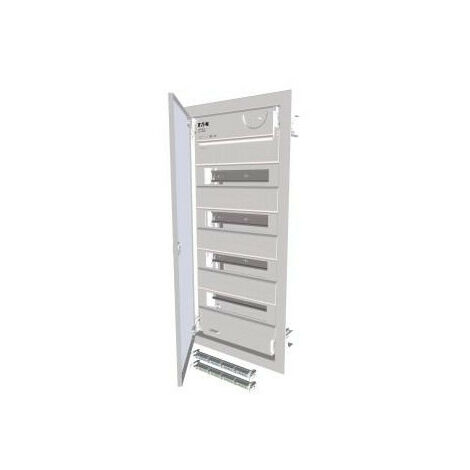 Coffret de distribution à encastré 4 rangées 48 modules EATON KLV-48UPP-SF