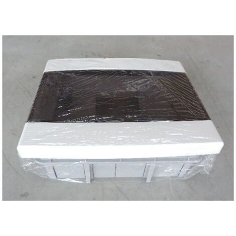 Coffret de distribution encastré 1x8M blanc avec porte fumée sans borniers 210x254x75mm IP40