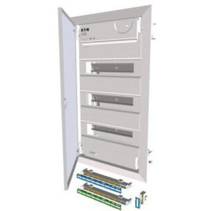 178818 de distribution à encastrer en tôle d'acier 3 rangées de porte plat - Eaton