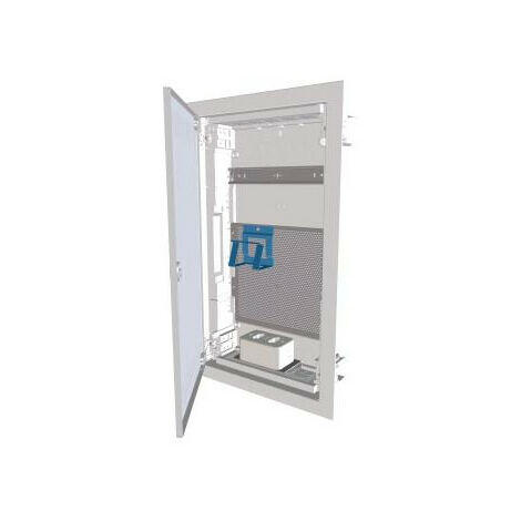 Coffret de distribution encastré multimédia à 3 rangées porte métallique très plate EATON KLV-36UPM-SF