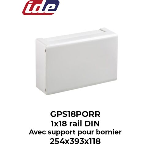 Coffret de distribution GOLD IP40 18 modules porte opaque