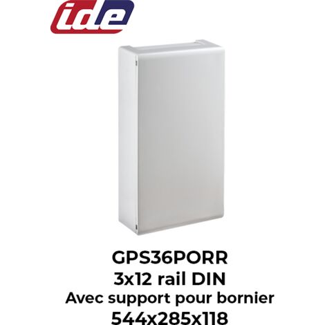 Coffret de distribution GOLD IP40 3x12 modules porte opaque