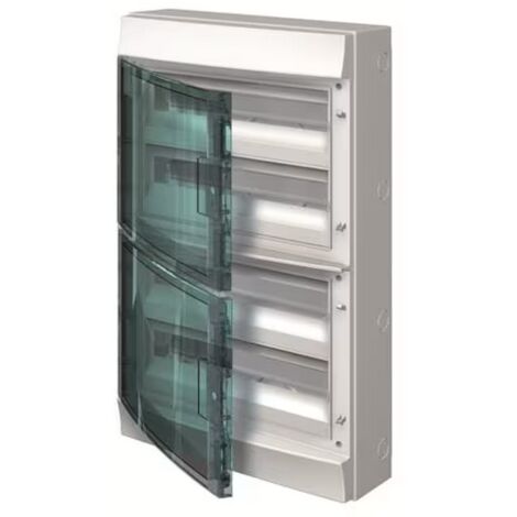 Coffret de distribution Mistral 65H - IP65 - Nombre de modules - 4 rangées 18 modules