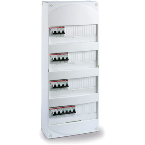 Coffret de distribution pré-équipé - 13 modules sur 4 rangées - ABB