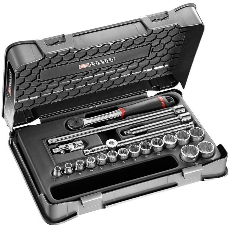 Facom Coffret douilles 38 12 pans métriques 20 pièces J.161 3P12 - vue 2