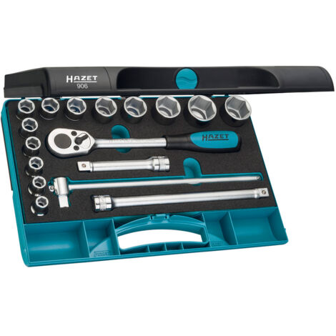 Coffret de douilles 1/2" 17 pièces 906 Hazet