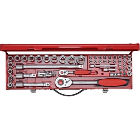 Coffret de douilles 1/4"+1/2"49 pièces 5800.00 Carolus