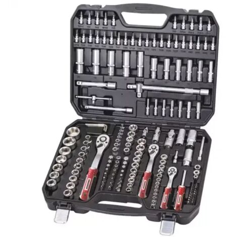 Coffret de douilles 1/4" 3/8" 1/2" - 171 pièces DRAKKAR