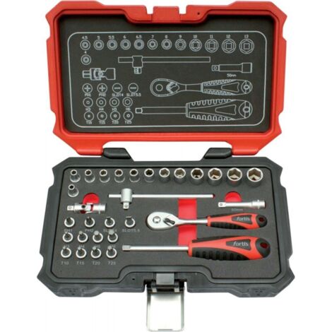Coffret de douilles 1/4" 30 pièces FORTIS