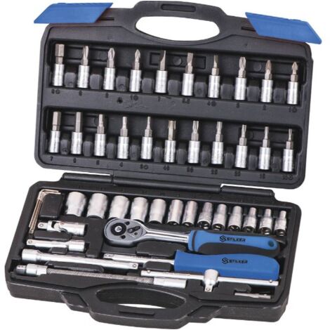 Coffret de douilles 1/4' - 46 pcs STILKER - 67509