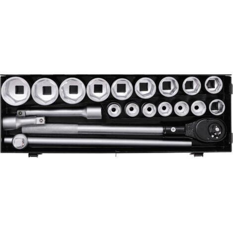 BGS TECHNIC Coffret de douilles 20 mm (3/4") 19 - 50 mm 20 pièces