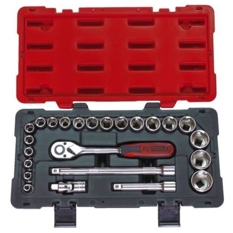 Coffret de douilles 24 pieceset accessoires ultimate 1-2'
