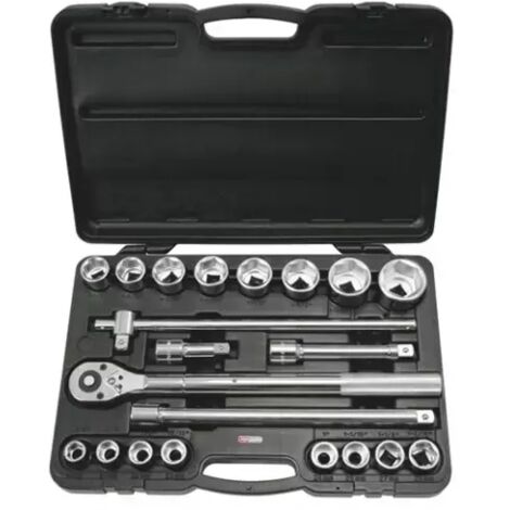 Coffret de douilles 6 pans 3/4’’ CHROMEplus 21 pièces KSTOOLS®