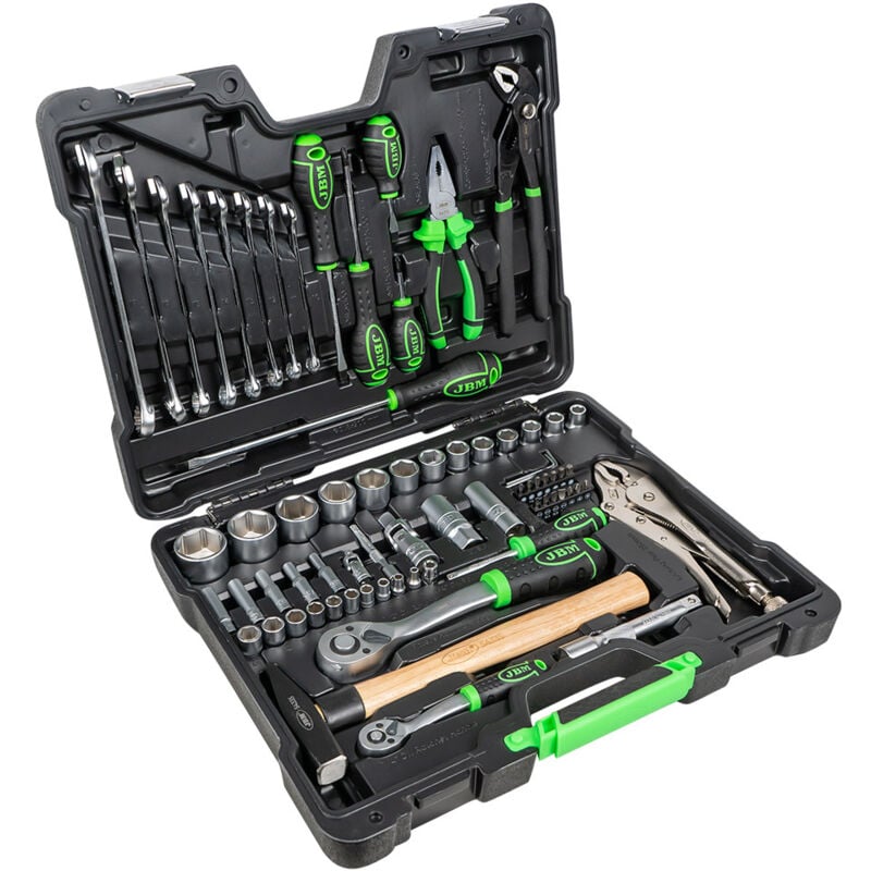 Mallette à outils de 72 pièces avec clés à douille hexagonale JBM 51818