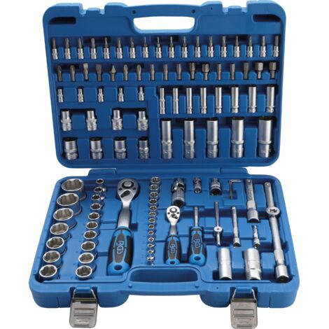 Coffret de Douilles à profil ondulé 6,3 mm (1/4") / 12,5 mm (1/2") 108 pièces BGS