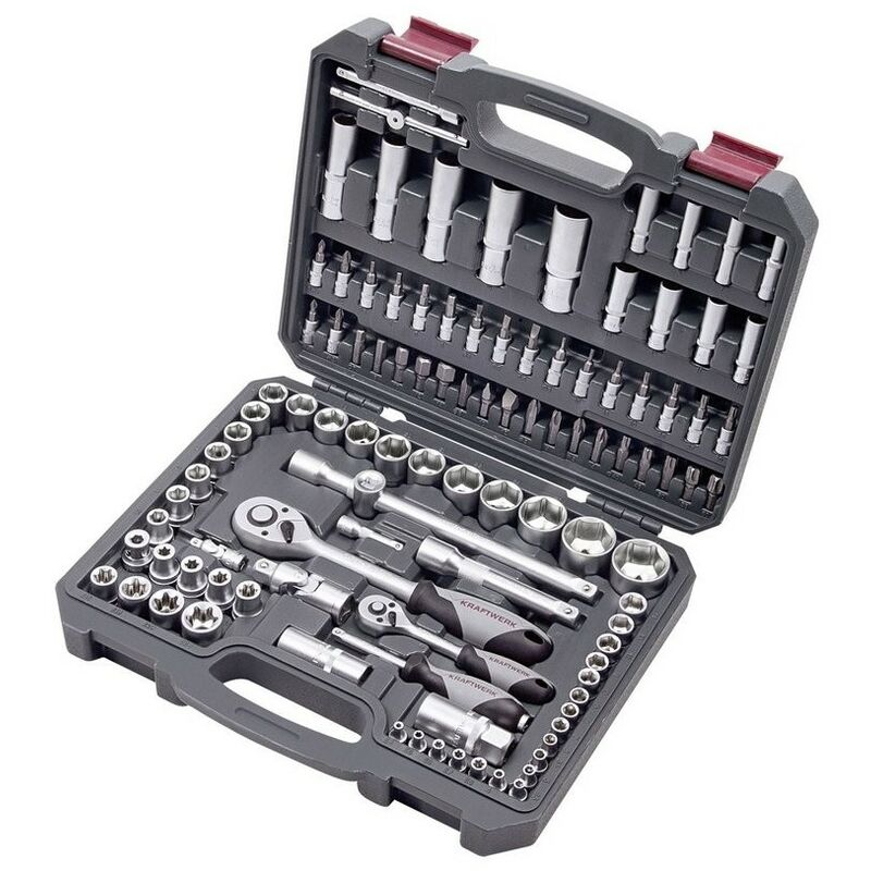 Coffret de douilles, Basic 1/4'+1/2' 105 pcs Kraftwerk