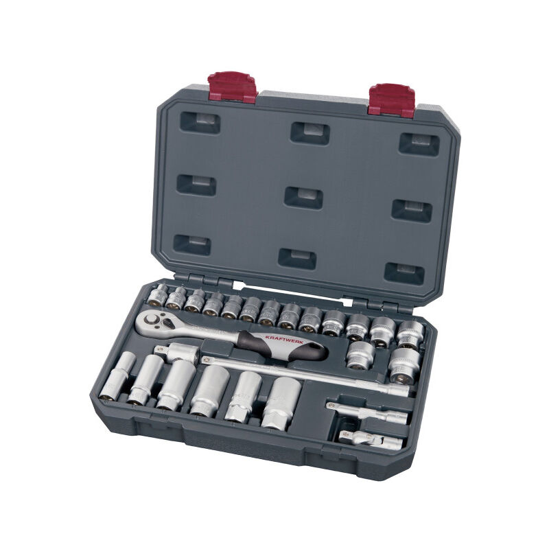 Coffret de douilles Basic-Line 3/8' 26 pcs Kraftwerk