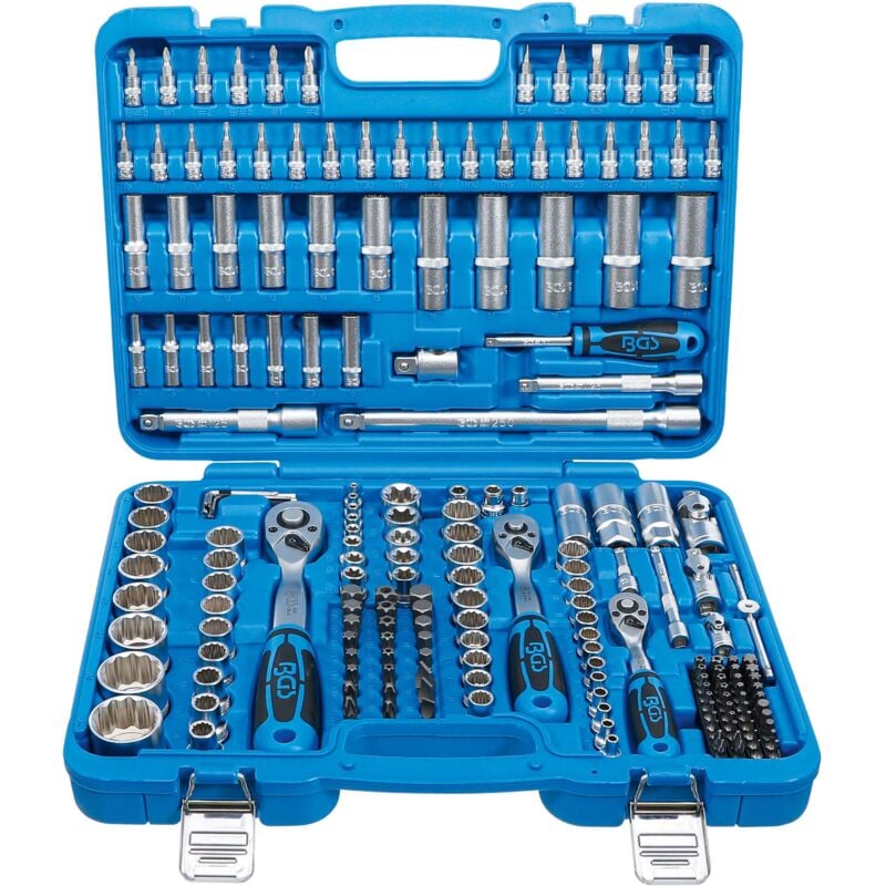 Coffret de Douilles douze pans 6,3 mm (1/4') / 10 mm (3/8') / 12,5 mm (1/2') 192 pièces