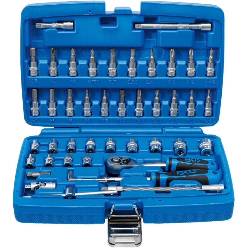 Bgs Technic - Coffret de douilles 6,3 mm (1/4') 46 pièces