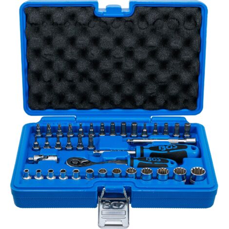 Kit Clé à Douille à Cliquet Pour Plomberie - 8 Pièces, Métrique, Robuste, étui Inclus