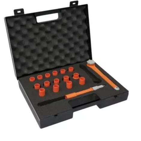 Coffret de douilles isolée 1000V 17 pièces