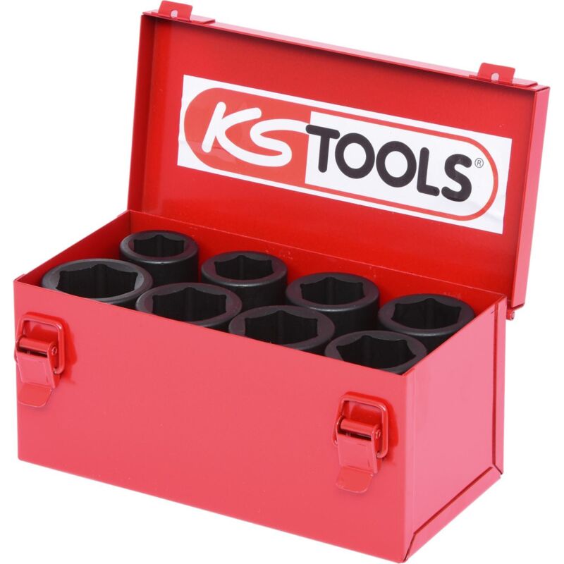 Ks tools 3/4"" jeu de douilles &agrave; chocs 6 pans, 8 pcs longues
