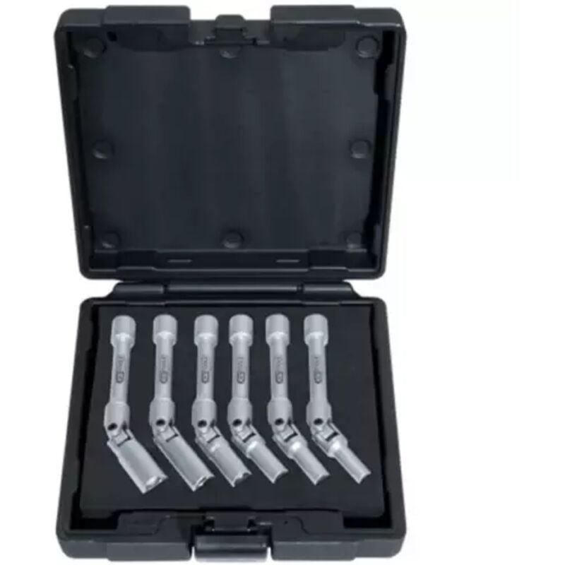 Coffret de douilles longues articulées ultimate®, 6 pans, spéciales bougies de préchauffage Kstools
