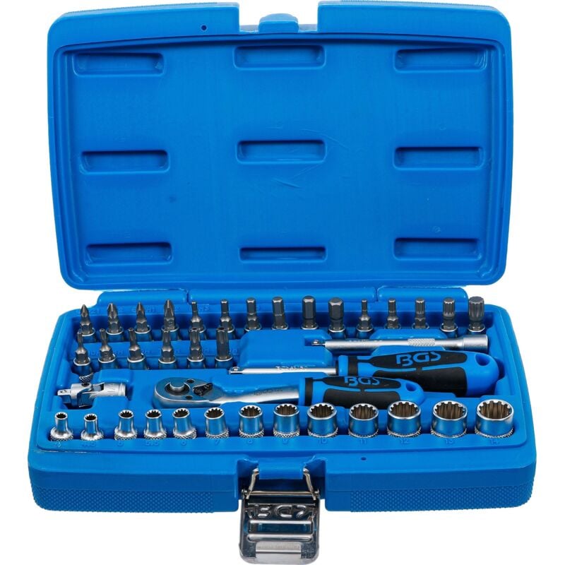 Bgs Technic - Coffret de Douilles Gear Lock 6,3 mm (1/4') 38 pièces