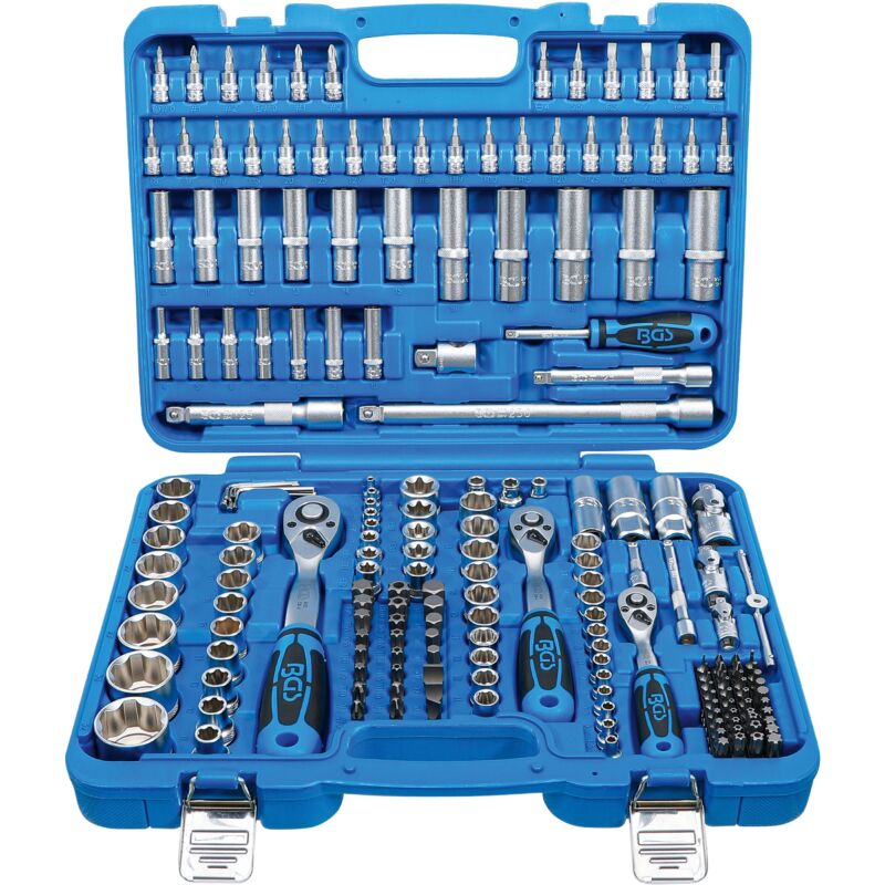 Bgs Technic - Coffret de douilles Super Lock 6,3 mm (1/4') / 10 mm (3/8') / 12,5 mm (1/2') 192 pièces