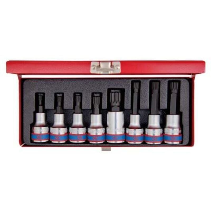 King Tony - Coffret de douilles 1/2 Spline M5-6-8-10-16