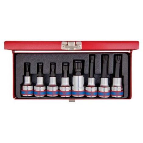 Coffret de douilles XZN® 1/2' – M5, M6, M8, M10, M12 – Prise parfaite pour vis – Haute qualité professionnelle – King Tony - M5-6-8-10-16