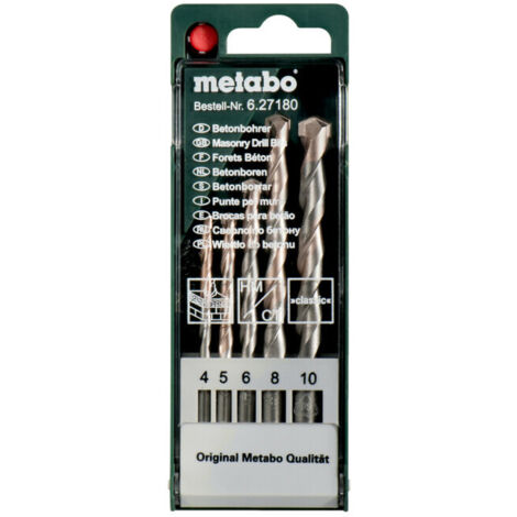 Coffret de forets à béton classic, 5 pièces metabo