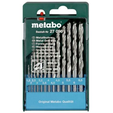 Coffret de forets HSS-G, 13 pièces metabo
