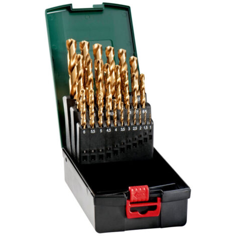 Coffret de forets HSS-TiN, 25 pièces metabo
